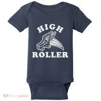 High Roller Funny Roller Skating Meme Baby Bodysuit thumb 0
