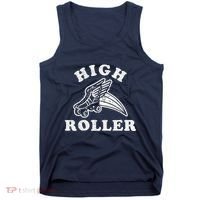 High Roller Funny Roller Skating Meme Tank Top thumb 0