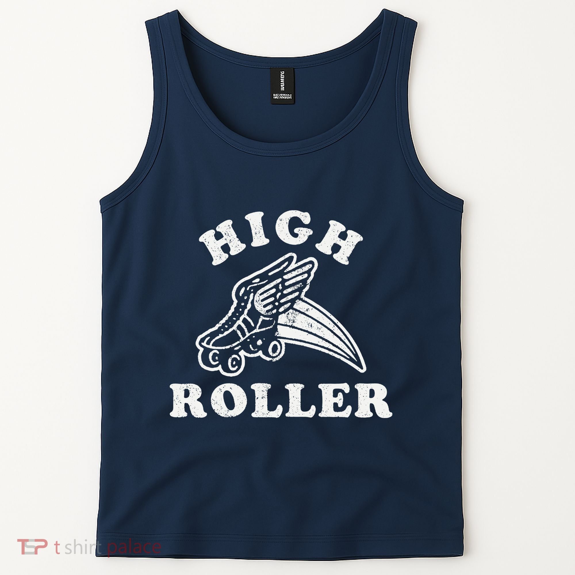 High Roller Funny Roller Skating Meme Tank Top