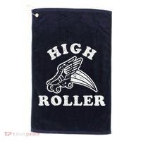 High Roller Funny Roller Skating Meme Golf Towel thumb 0