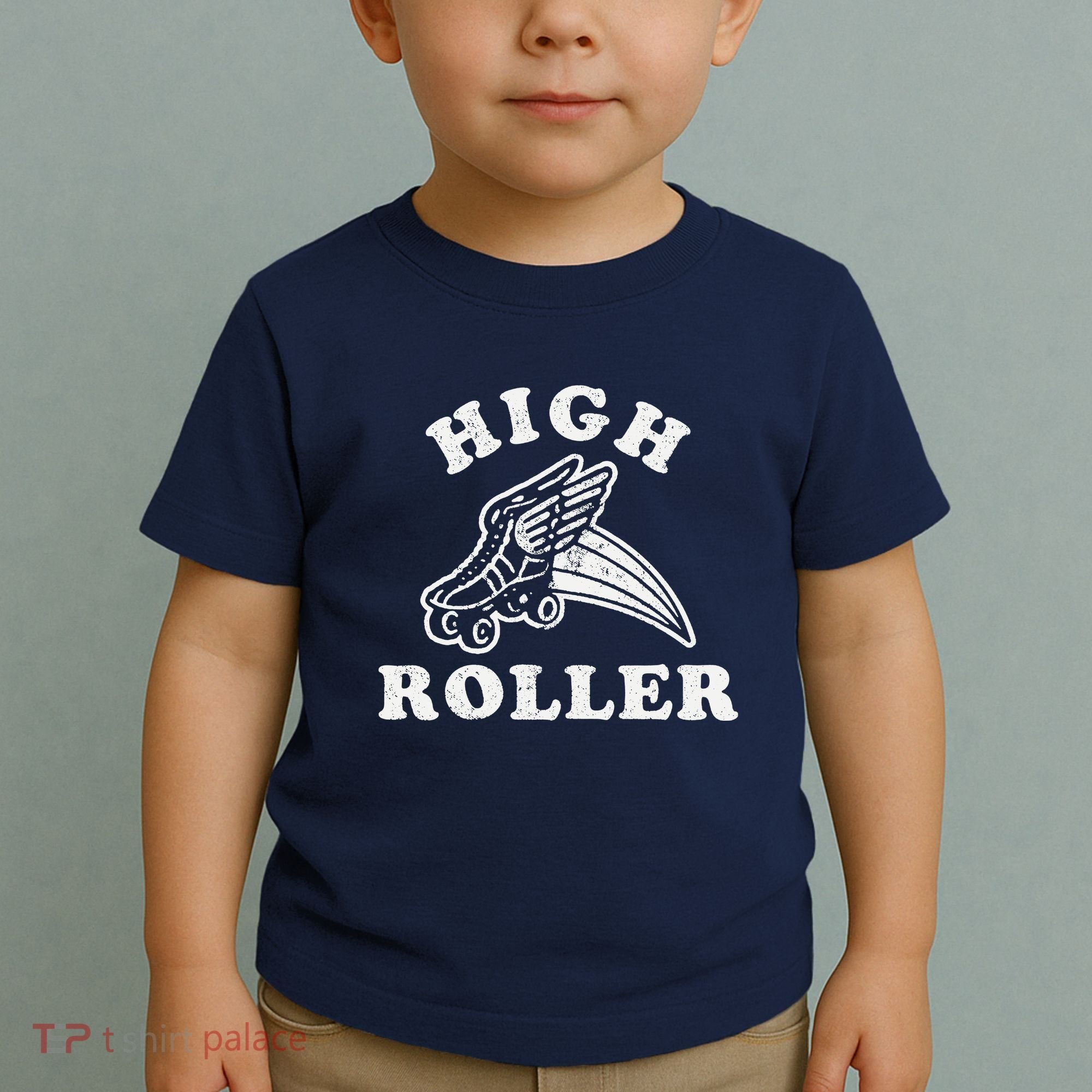 High Roller Funny Roller Skating Meme Toddler T-Shirt