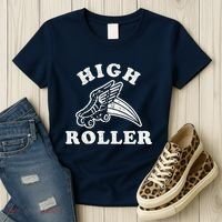 High Roller Funny Roller Skating Meme Women's T-Shirt thumb 3