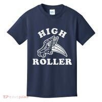 High Roller Funny Roller Skating Meme Kids T-Shirt thumb 0