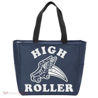 High Roller Funny Roller Skating Meme Tote Bag