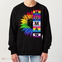 Human Rainbow Flower LGBT Pride Women's Sweatshirt thumb 0