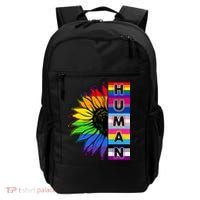 Human Rainbow Flower LGBT Pride Backpack thumb 0