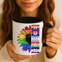 Human Rainbow Flower LGBT Pride Coffee Mug thumb 3
