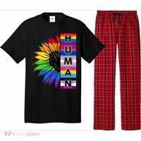 Human Rainbow Flower LGBT Pride Pajama Set thumb 0