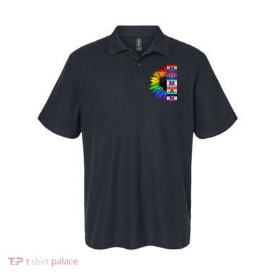 Human Rainbow Flower LGBT Pride Polo