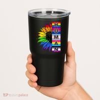 Human Rainbow Flower LGBT Pride Tumbler thumb 2