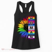 Human Rainbow Flower LGBT Pride Women's Tank Top thumb 0