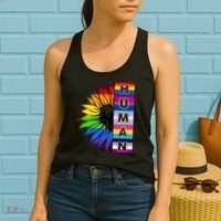 Human Rainbow Flower LGBT Pride Women's Tank Top thumb 2