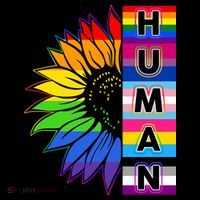 Human Rainbow Flower LGBT Pride Women's Tank Top thumb 5