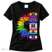 Human Rainbow Flower LGBT Pride Women's T-Shirt thumb 0