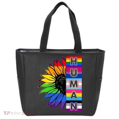 Human Rainbow Flower LGBT Pride Bag