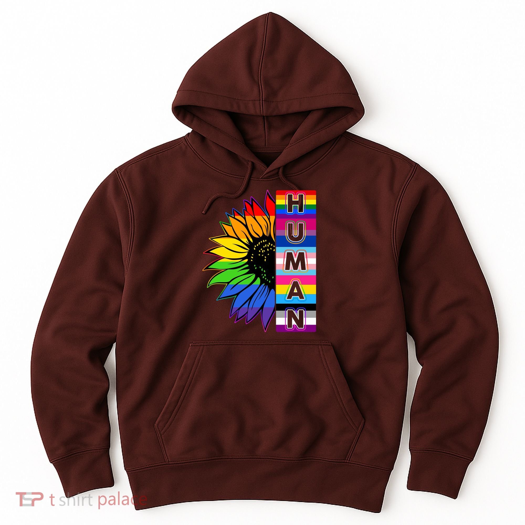 Human Rainbow Flower LGBT Pride Hoodie