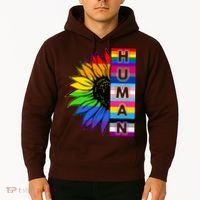 Human Rainbow Flower LGBT Pride Hoodie thumb 2