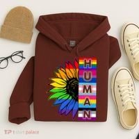 Human Rainbow Flower LGBT Pride Hoodie thumb 4