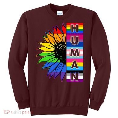Human Rainbow Flower LGBT Pride Sweatshirt