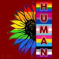 Human Rainbow Flower LGBT Pride Mousepad thumb 1