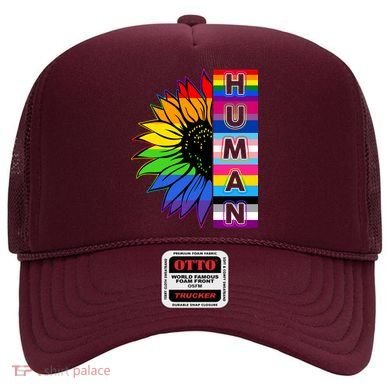 Human Rainbow Flower LGBT Pride Hat