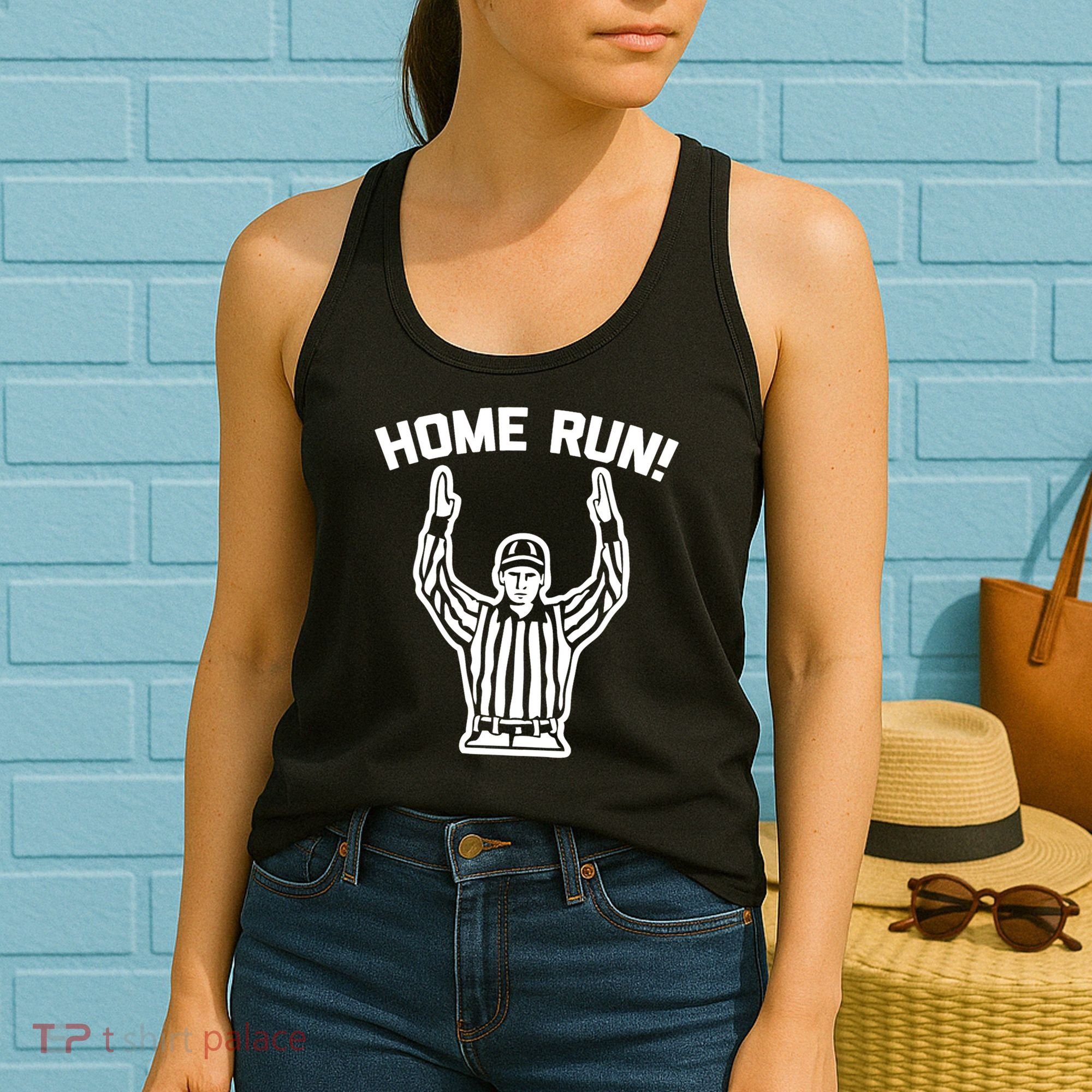 Home Run! (Football Referee) funny saying sarcastic Women's Tank Top