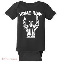 Home Run! (Football Referee) funny saying sarcastic Baby Bodysuit thumb 0