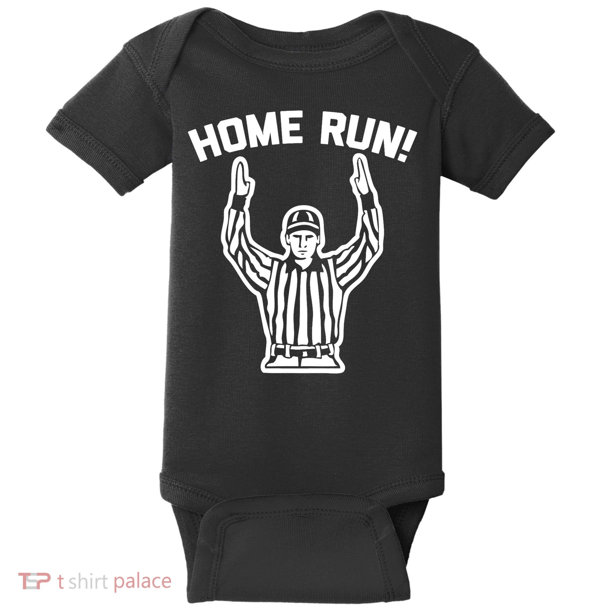 Home Run! (Football Referee) funny saying sarcastic Baby Bodysuit