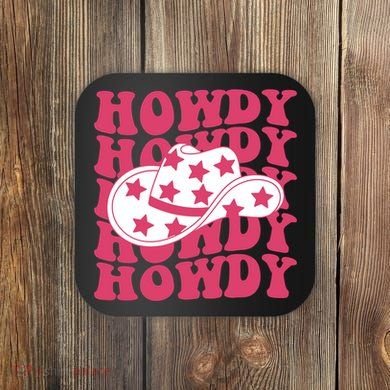 Howdy Retro Groovy Coaster