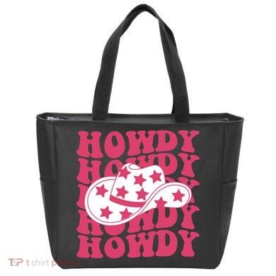Howdy Retro Groovy Tote Bag