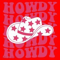 Howdy Retro Groovy Santa Hat thumb 1