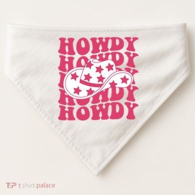 Howdy Retro Groovy USA-Made Doggie Bandana