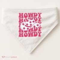 Howdy Retro Groovy USA-Made Doggie Bandana thumb 0