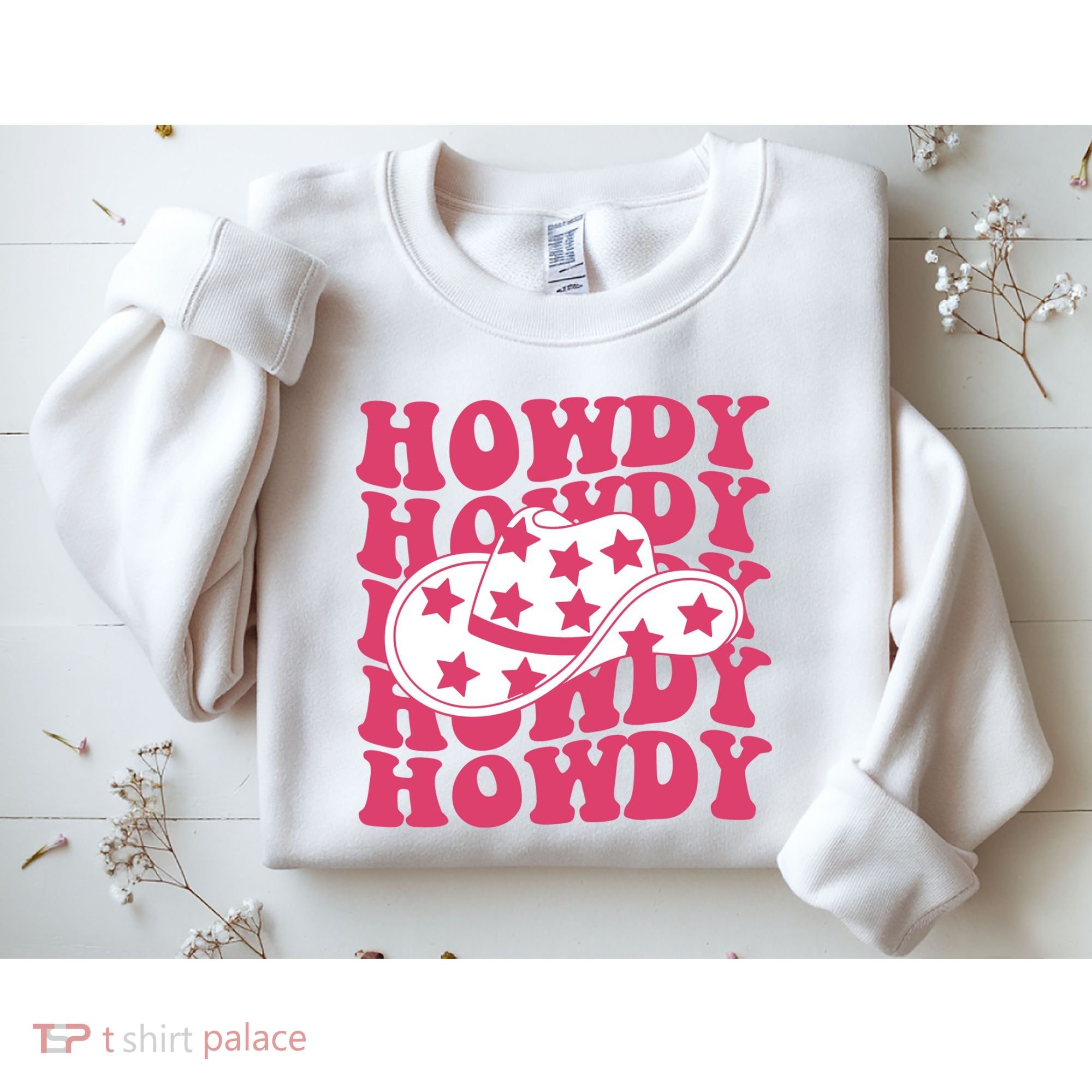Howdy Retro Groovy Sweatshirt
