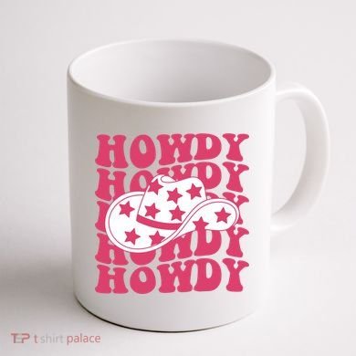 Howdy Retro Groovy Coffee Mug back