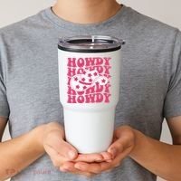 Howdy Retro Groovy Tumbler thumb 2