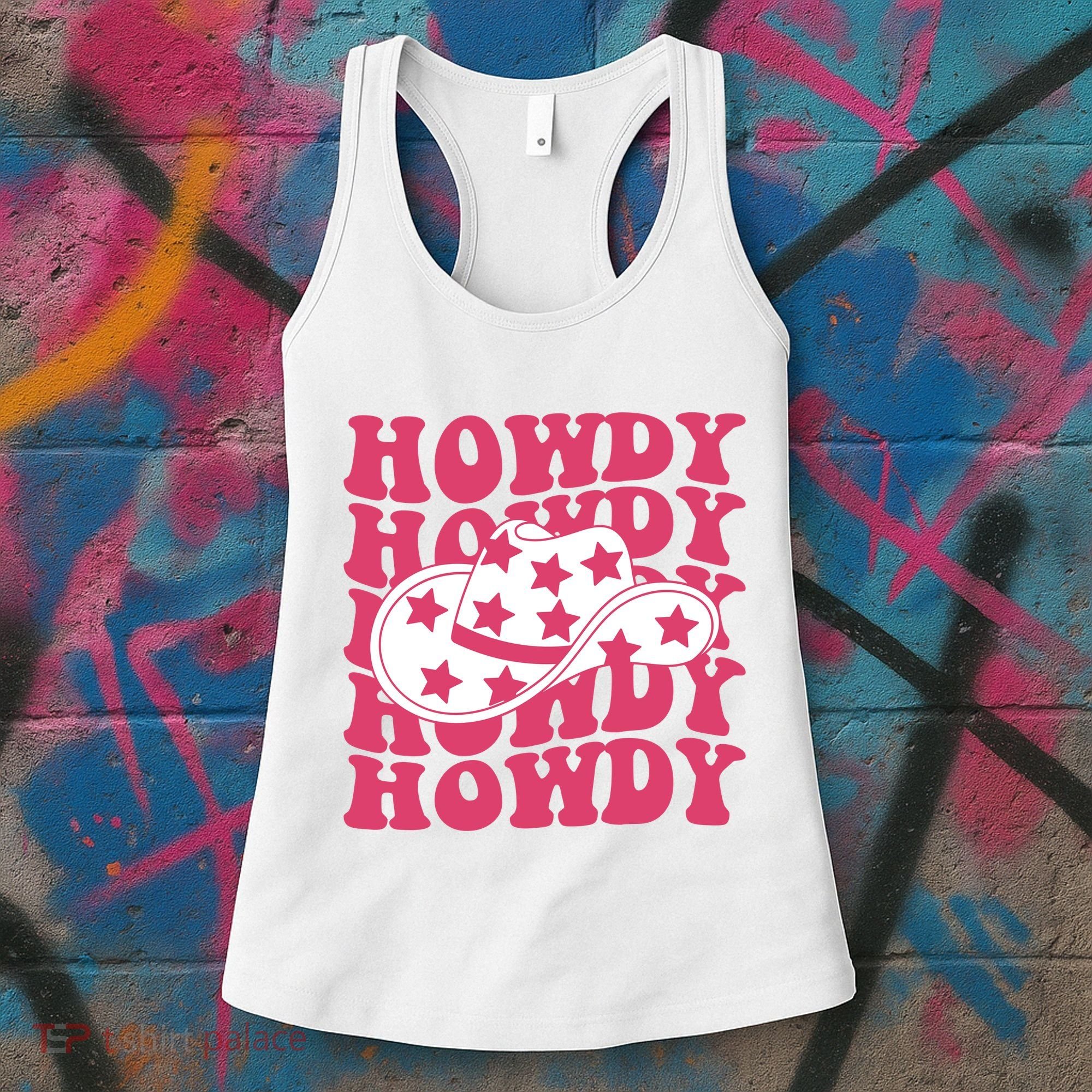 Howdy Retro Groovy Women's Tank Top