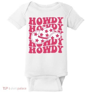 Howdy Retro Groovy Baby Bodysuit