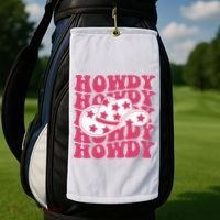 Howdy Retro Groovy Golf Towel thumb 2