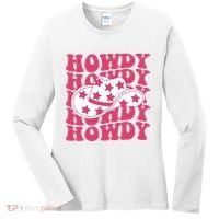 Howdy Retro Groovy Women's Long Sleeve Shirt thumb 0