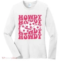 Howdy Retro Groovy Women's Long Sleeve Shirt thumb 0