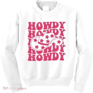Howdy Retro Groovy Kids Sweatshirt
