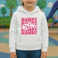 Howdy Retro Groovy Kids Hoodie thumb 3