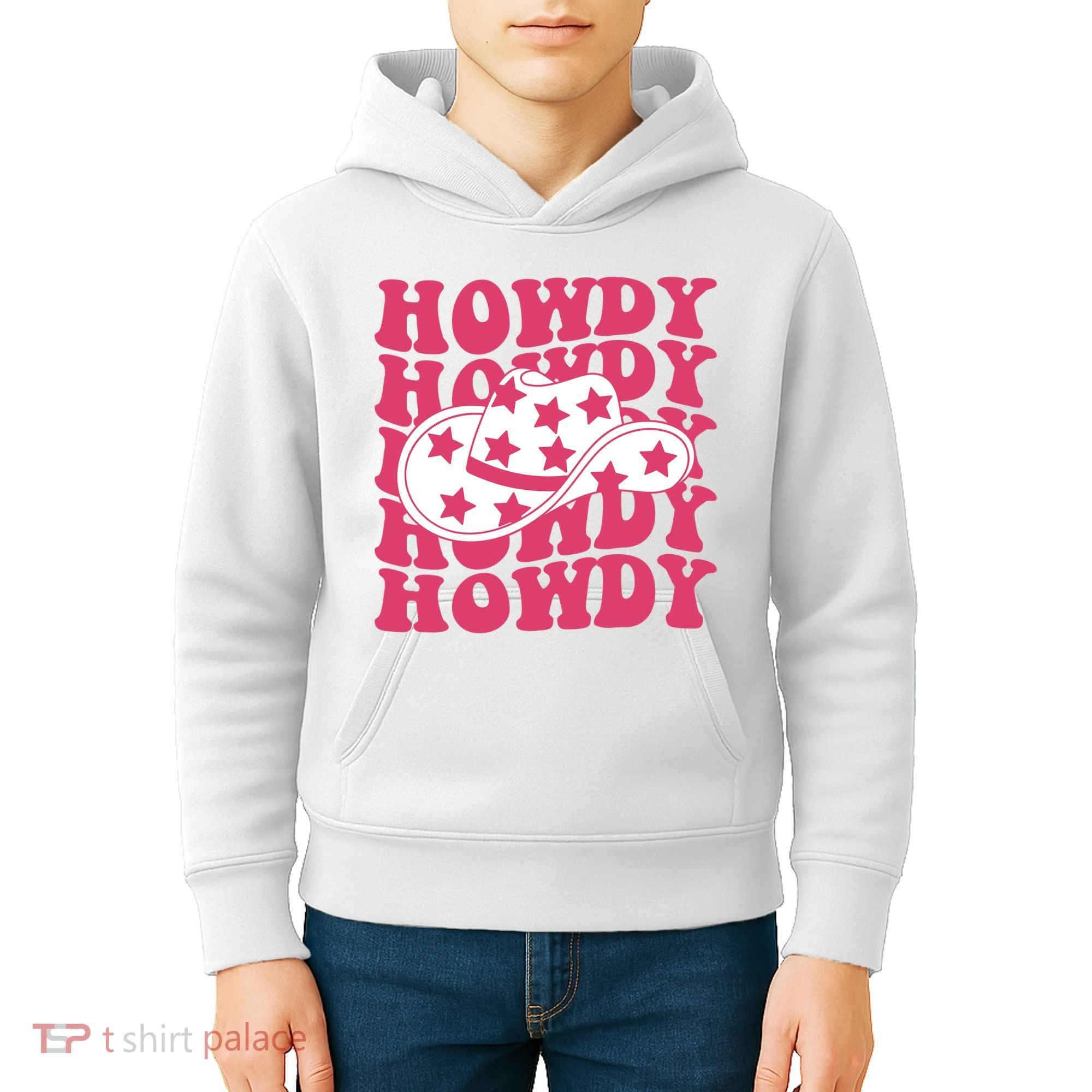Howdy Retro Groovy Kids Hoodie