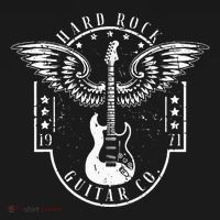 Hard Rock Guitar Co. Guitarist Rock And Roll Rocker Musician Sweatshirt thumb 3