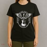 Hard Rock Guitar Co. Guitarist Rock And Roll Rocker Musician T-Shirt thumb 4