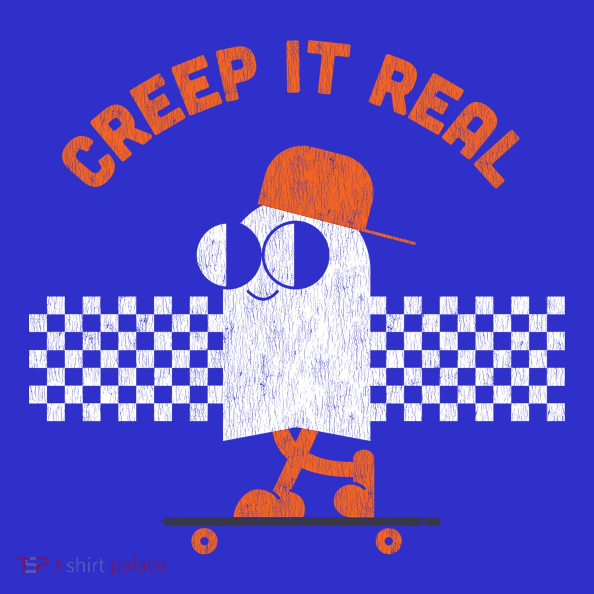 Halloween Retro Ghost On Skateboard Creep It Real Cool Gift Hoodie