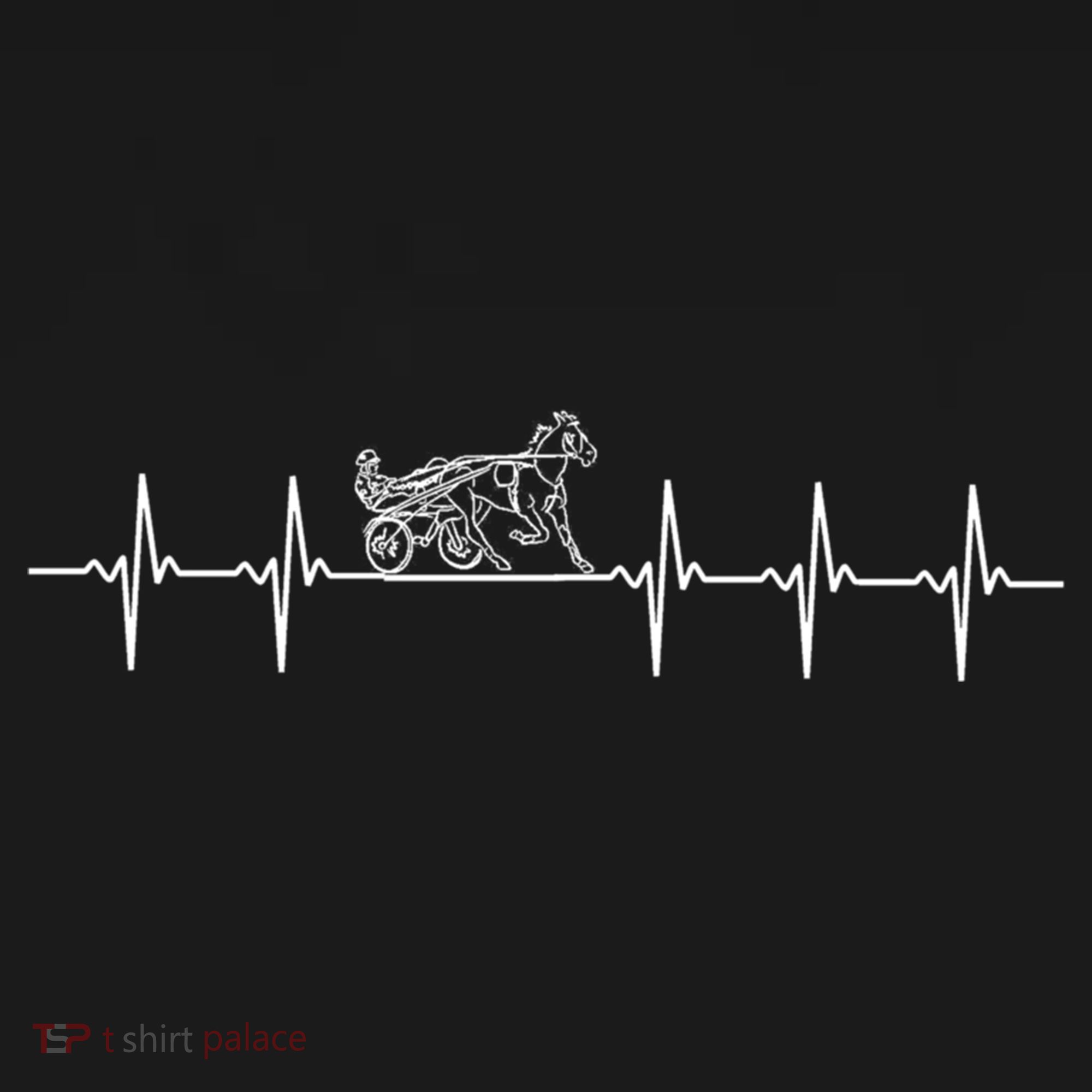 Harness Racing Heartbeat Great Gift Love Horse Racing Women's Hoodie