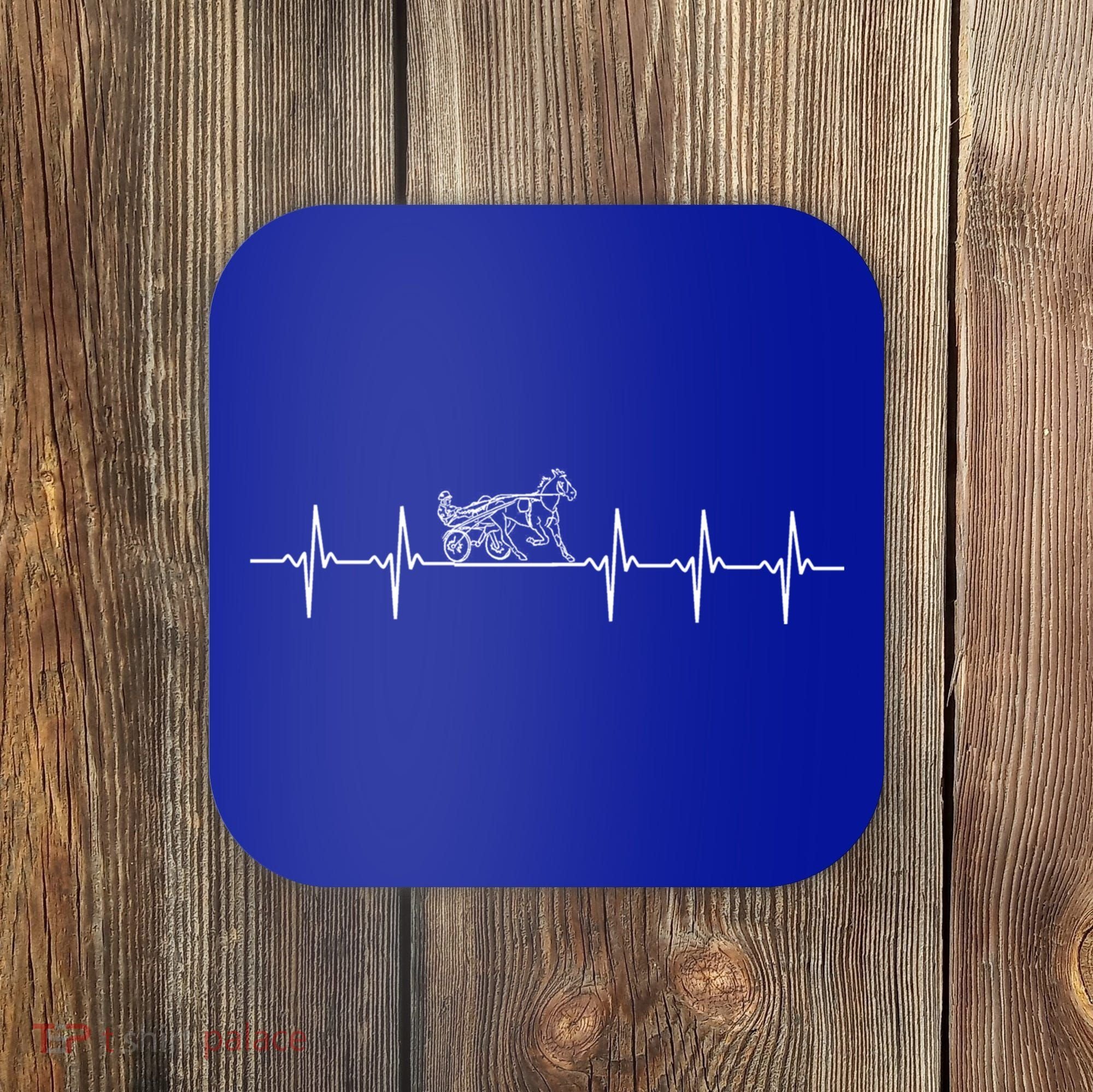 Harness Racing Heartbeat Great Gift Love Horse Racing Coaster