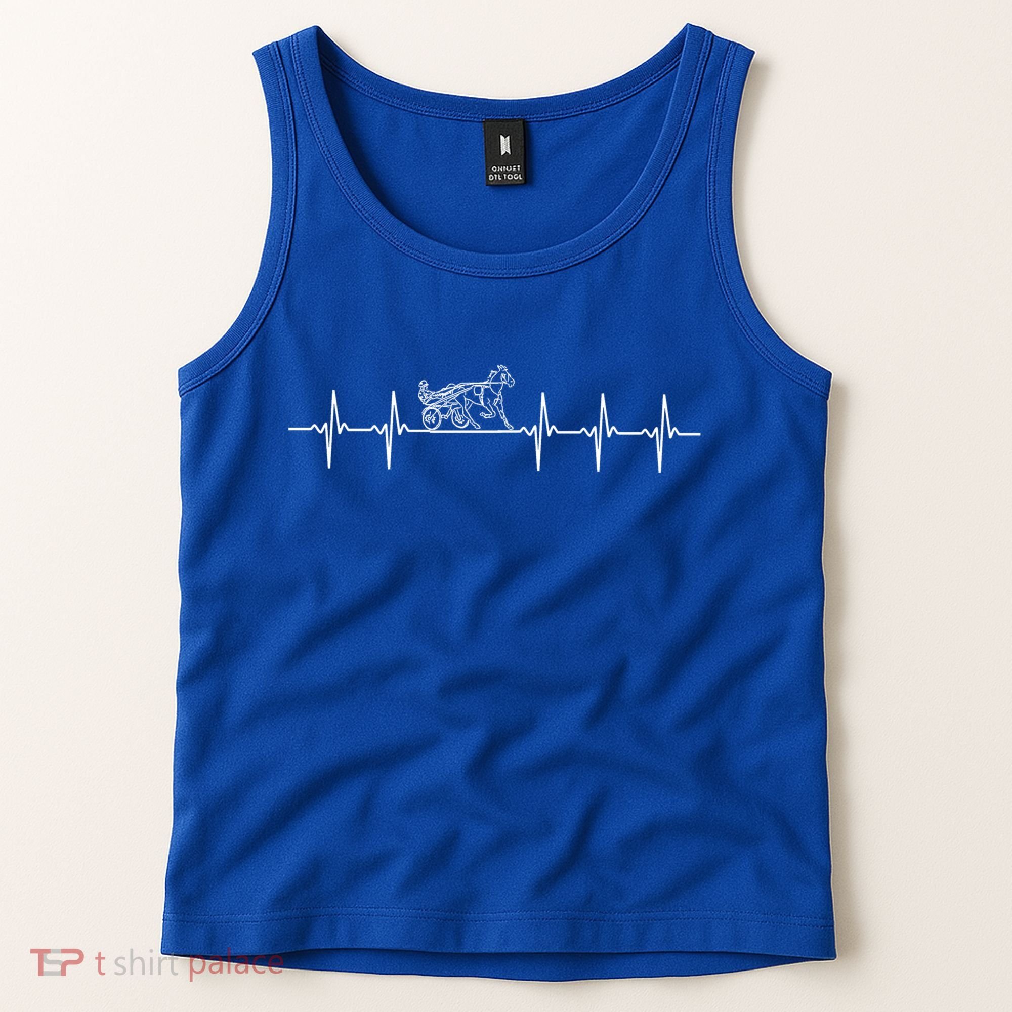 Harness Racing Heartbeat Great Gift Love Horse Racing Tank Top